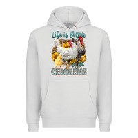 Dove Grey Western Life Is Better With Chickens Premium Hoodie - LillyAllenDesigns