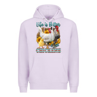 Lilac Western Life Is Better With Chickens Premium Hoodie - LillyAllenDesigns
