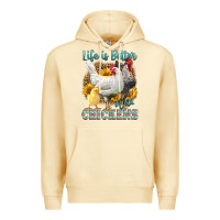 Pina Colada Western Life Is Better With Chickens Premium Hoodie - LillyAllenDesigns