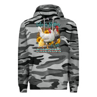 Slate Camo Western Life Is Better With Chickens Premium Hoodie - LillyAllenDesigns