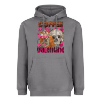 Storm coffee is my valentine skull Heavyweight Hoodie - FaDigitalArtStudio