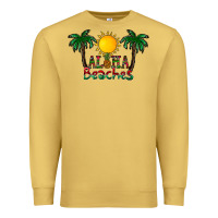Antique Gold aloha beaches Premium Sweatshirt - CowhideDigitalArt