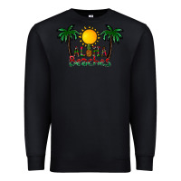 Black aloha beaches Premium Sweatshirt - CowhideDigitalArt