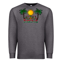 Charcoal Heather aloha beaches Premium Sweatshirt - CowhideDigitalArt