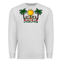 Dove Grey aloha beaches Premium Sweatshirt - CowhideDigitalArt