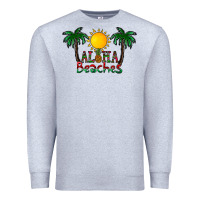 Heather Grey aloha beaches Premium Sweatshirt - CowhideDigitalArt