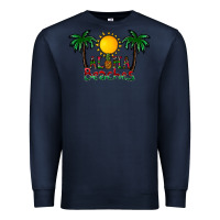 Navy aloha beaches Premium Sweatshirt - CowhideDigitalArt
