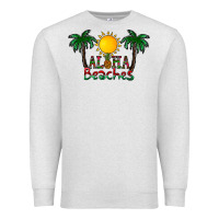 Oatmeal Heather aloha beaches Premium Sweatshirt - CowhideDigitalArt
