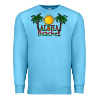 Ocean Blue aloha beaches Premium Sweatshirt - CowhideDigitalArt