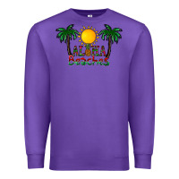 Purple aloha beaches Premium Sweatshirt - CowhideDigitalArt