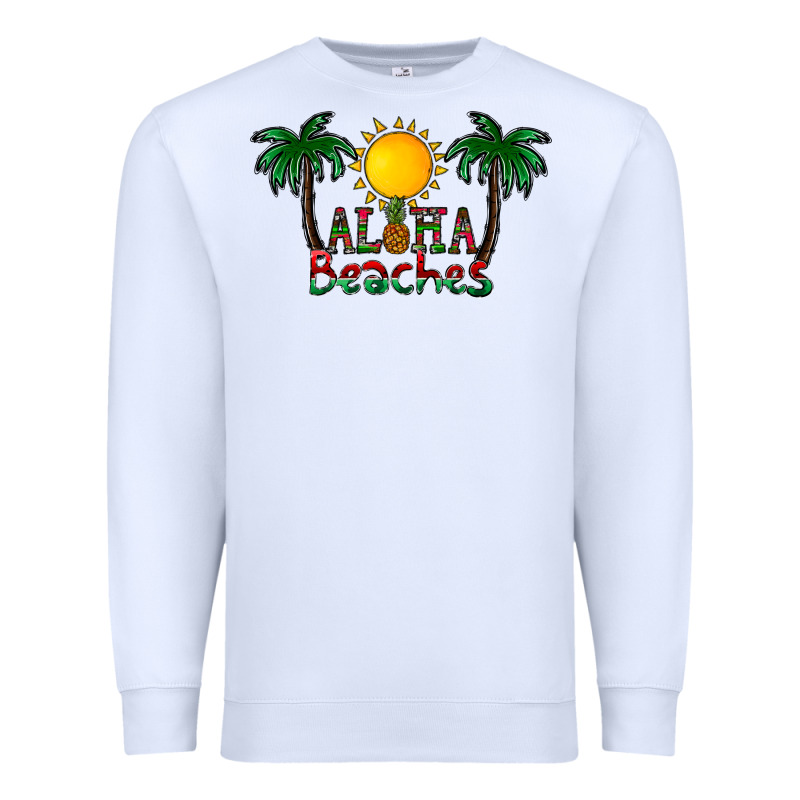 Aloha Beaches Premium Sweatshirt by CowhideDigitalArt | Teevron