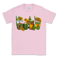 Bubblegum Pink cactus coffee cups Classic Tee - texasbilliewilder