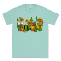 Seafoam cactus coffee cups Classic Tee - texasbilliewilder