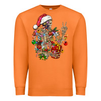 Carrot Christmas lights and skeleton Premium Sweatshirt - FaDigitalArtStudio
