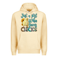 Pina Colada Western Just A Girl Who loves Chicks Premium Hoodie - LillyAllenDesigns