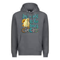Rock Western Just A Girl Who loves Chicks Premium Hoodie - LillyAllenDesigns