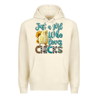 Sandshell Western Just A Girl Who loves Chicks Premium Hoodie - LillyAllenDesigns