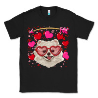 Black Valentine's day white pomeranian Classic Tee - RanaPortraitStore