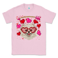 Bubblegum Pink Valentine's day white pomeranian Classic Tee - RanaPortraitStore