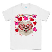 White Valentine's day white pomeranian Classic Tee - RanaPortraitStore