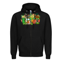 Black t rex coffee cups Zipper Hoodie - Zillion Design Studio