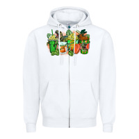 White t rex coffee cups Zipper Hoodie - Zillion Design Studio