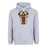 Heather Grey crawfish Heavyweight Hoodie - FaDigitalArtStudio