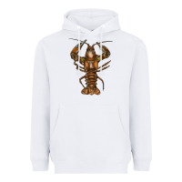 White crawfish Heavyweight Hoodie - FaDigitalArtStudio