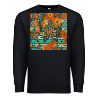 Black western stars seamless pattern Premium Sweatshirt - HRA Design Shop