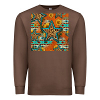 Chestnut western stars seamless pattern Premium Sweatshirt - HRA Design Shop
