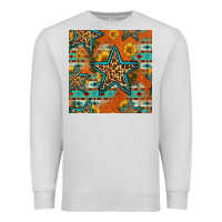 Dove Grey western stars seamless pattern Premium Sweatshirt - HRA Design Shop