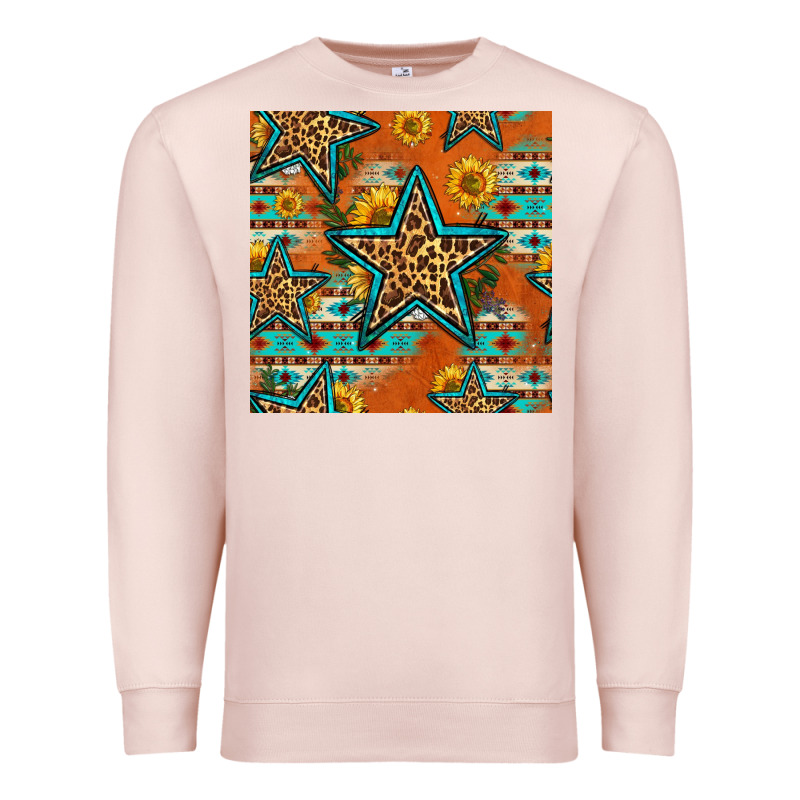Western Stars Seamless Pattern Premium Sweatshirt by HRA Design Shop | Teevron