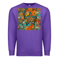 Purple western stars seamless pattern Premium Sweatshirt - HRA Design Shop