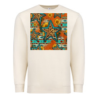Sandshell western stars seamless pattern Premium Sweatshirt - HRA Design Shop