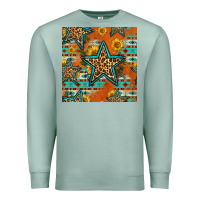 Seafoam western stars seamless pattern Premium Sweatshirt - HRA Design Shop