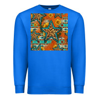 True Royal western stars seamless pattern Premium Sweatshirt - HRA Design Shop