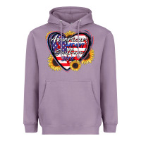 Lavender American heart southern soul Heavyweight Hoodie - CowGirlArtShop