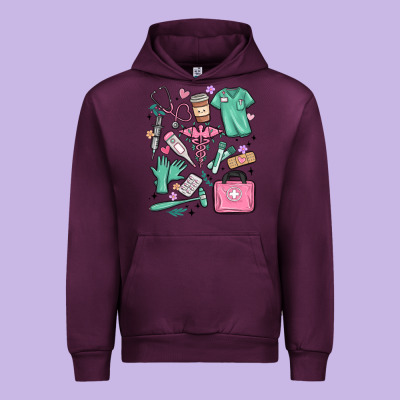 Can't Talk Right Now Doing Medical Assistant Stuff Urban Hoodie Designed By Maliassmallbusiness