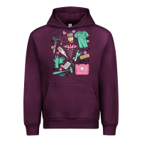 Mauve Wine can't talk right now doing medical assistant stuff Urban Hoodie - MaliasSmallBusiness