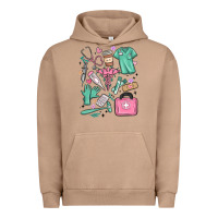Pigment Burro can't talk right now doing medical assistant stuff Urban Hoodie - MaliasSmallBusiness