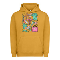 Pigment Peanut Butter can't talk right now doing medical assistant stuff Urban Hoodie - MaliasSmallBusiness