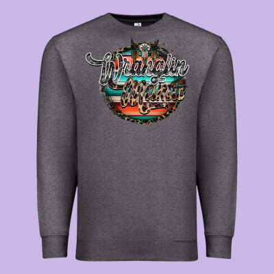 Wranglinn Mama Premium Sweatshirt Designed By Racoondesign