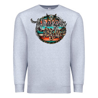 Heather Grey wranglinn mama Premium Sweatshirt - RacoonDesign