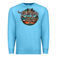 Ocean Blue wranglinn mama Premium Sweatshirt - RacoonDesign