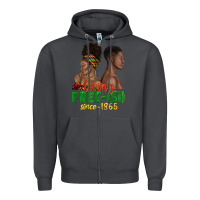 Smoke living free ish since 1865 with afro black woman a Zipper Hoodie - texasbilliewilder