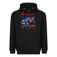 Black American heart southern soul truck Heavyweight Hoodie - Neo Western