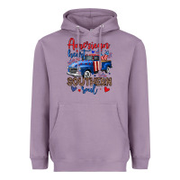 Lavender American heart southern soul truck Heavyweight Hoodie - Neo Western