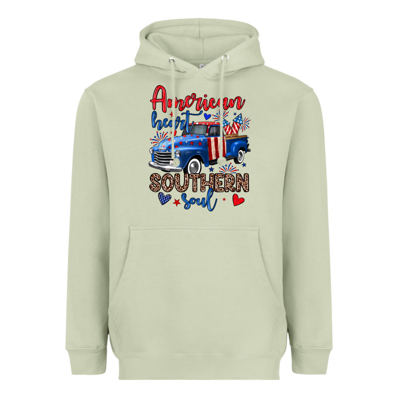 American Heart Southern Soul Truck Heavyweight Hoodie by Neo Western | Teevron
