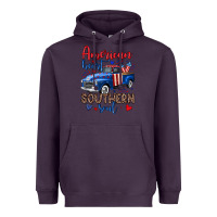 Plum American heart southern soul truck Heavyweight Hoodie - Neo Western