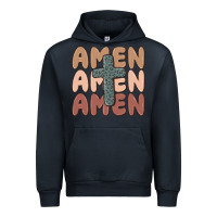 Navy amen Urban Hoodie - MaliasSmallBusiness